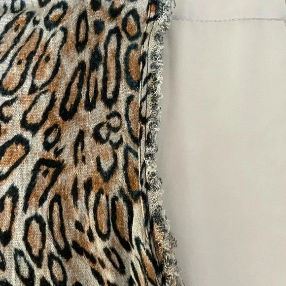 Raquel Allegra leopard frayed top - Picture 5 of 7